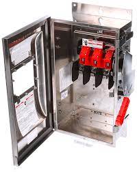INTERRUPTOR SEGURIDAD MEDIO DE DESCONECCION METAL 200A 600V 4X US2:HNF364SW