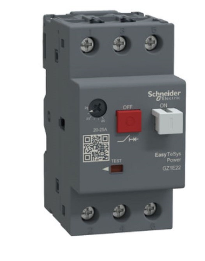 GUARDAMOTOR MAGNETO-TERMICO 3P 20-25A 400/415VAC 10KA EASYPACT TVS GZ1E22