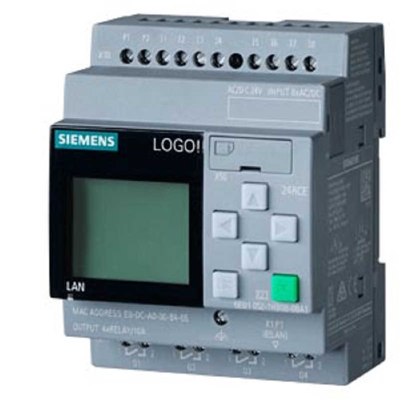 MODULO PLC LOGO! 24RCE 8E/4S DIG 24VAC/DC C/PANTALLA 6ED10521HB080BA2