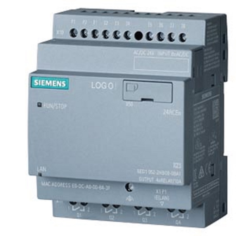 MODULO PLC LOGO! 24RCEO 8E/4S DIG 24VAC/DC SIN PANTALLA 6ED10522HB080BA2