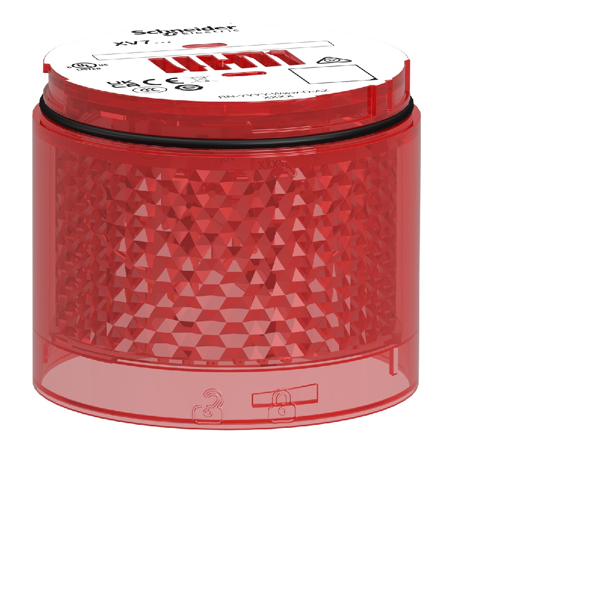 ELEMENTO LUMINOSO P/BALIZA C/LED INTERMITENTE ROJO 24VAC/DC 70MM C/TAPA HARMONY XVB7C54
