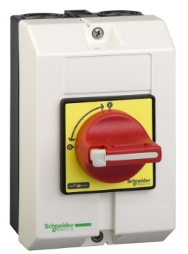 INTERRUP SECCIONADOR MANETA CORTA PARADA EMERG EN CAJA CERRADO 3P 32A 400VAC 0-1 TESYS VCF2GE