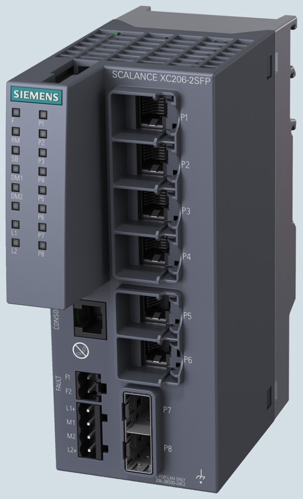 SWITCH CONMUTADOR ADM 8 PUERT 10/100 MBIT/S RJ45 SCALANCE XC208 6GK52080BA002AC2
