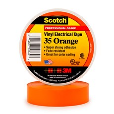 CINTA AISL. SCOTCH 35 VINILO 3/4"X 20MTS NARANJA