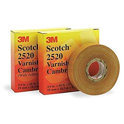CINTA AISLANTE CAMBRIC SCOTCH 2520 3/4"X 18MTS AMARILLA C/ADHES.