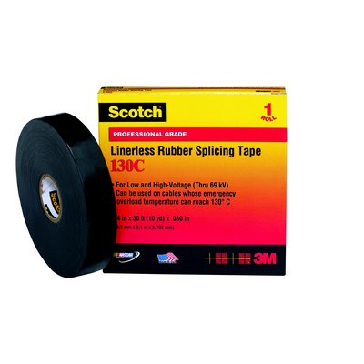 CINTA SCOTCH 130-C AUTOFUNDENTE 3/4"X 9.15MTS NEGRO