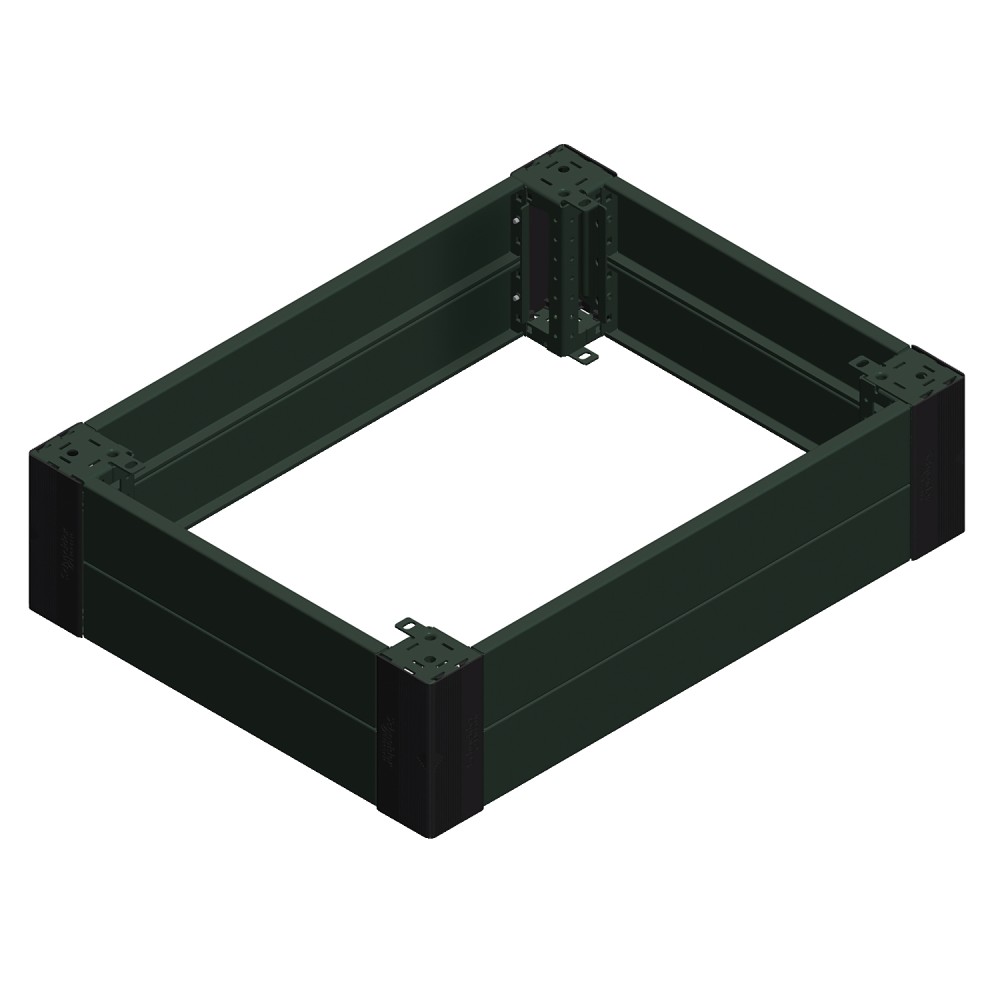 ZOCALO FRONTAL/POSTERIOR ACERO 600X100MM RAL7022 P/ARMARIO SPACIAL NSYSPF6100