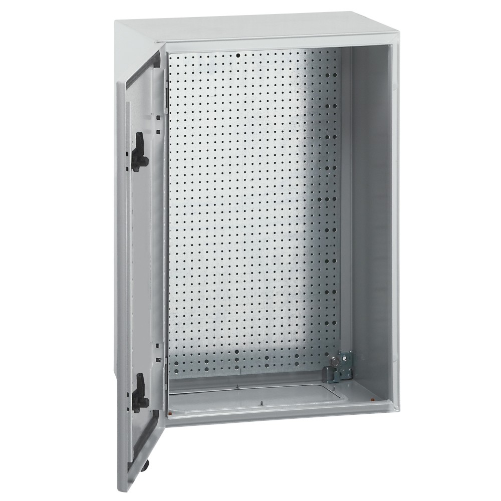TABLERO MURAL METALICO GRIS IP66 600X 400X 250MM ATLANTIC C/PLACA 036926