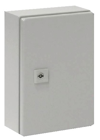 TABLERO MURAL CHAPA DE ACERO GRIS IP66/NEMA 4 300X 200X 120MM AE C/PLACA 1032500
