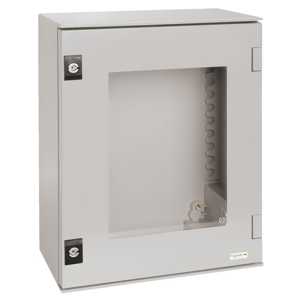 TABLERO MURAL POLIESTER GRIS IP66 847X 636X 300MM C/PUERTA TRANSP THALASA PLM NSYPLM86TG