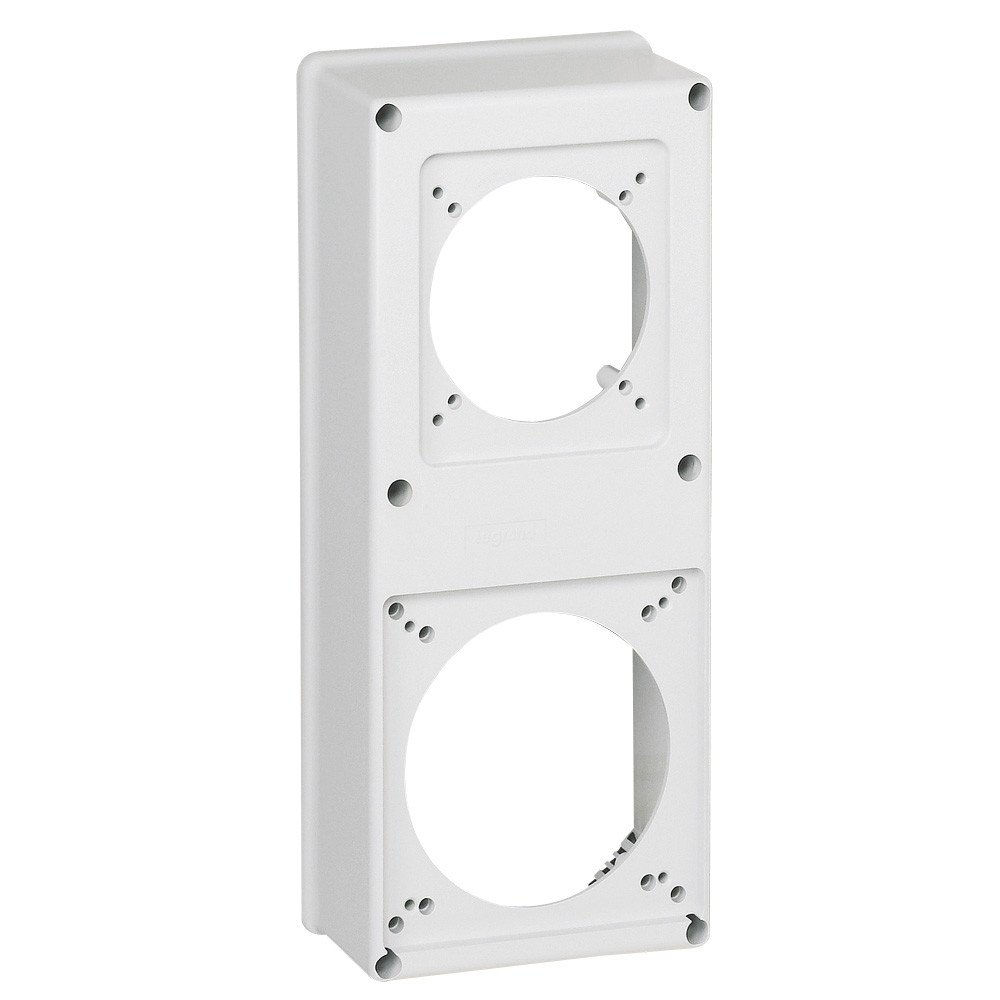 PLACA PLASTICO P/2 TOMAS BLANCO 16-32A P17 057719