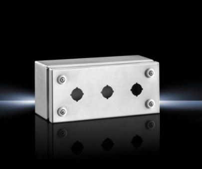 CAJA BOTONERA VACIA ACERO INOX 3 ORIFICIOS 22.5MM 2384030