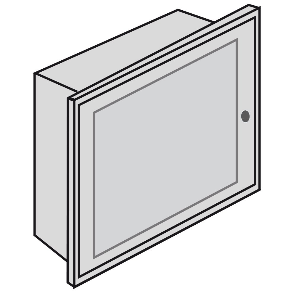 TABLERO EMPOTRABLE METALICO 12 POLOS IP30 340X 340X 90MM BTDIN E209P/12D