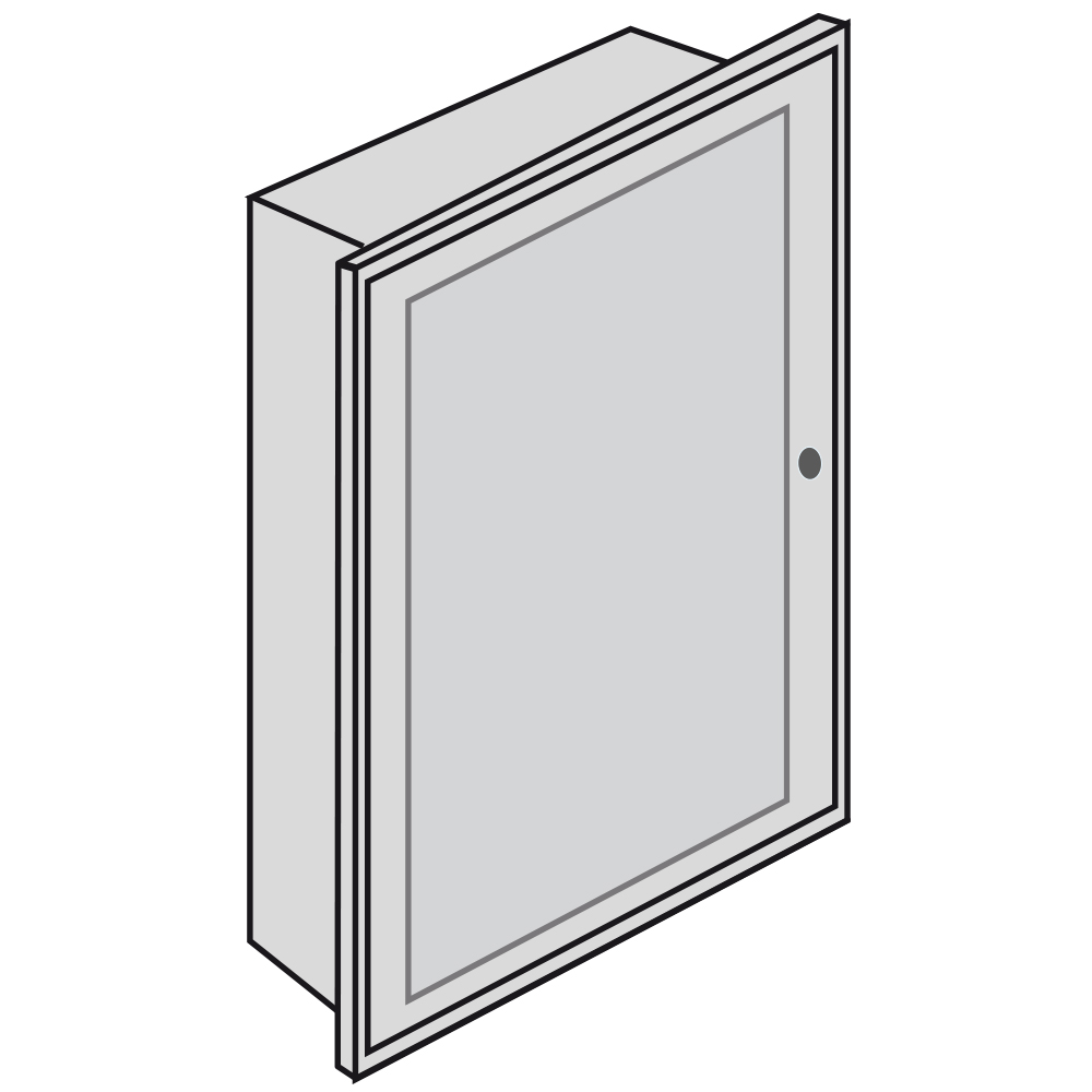TABLERO EMPOTRABLE METALICO 36 POLOS IP30 340X 590X 90MM BTDIN E209P/36D
