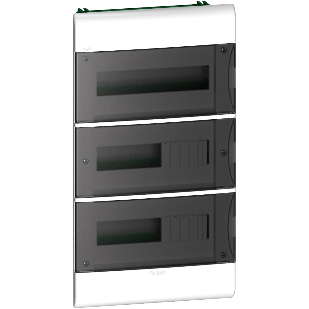 TABLERO EMPOTRABLE PLASTICO 36 POLOS IP40 560X 310X 102MM PUERTA FUME EASY9 EZ9E3436