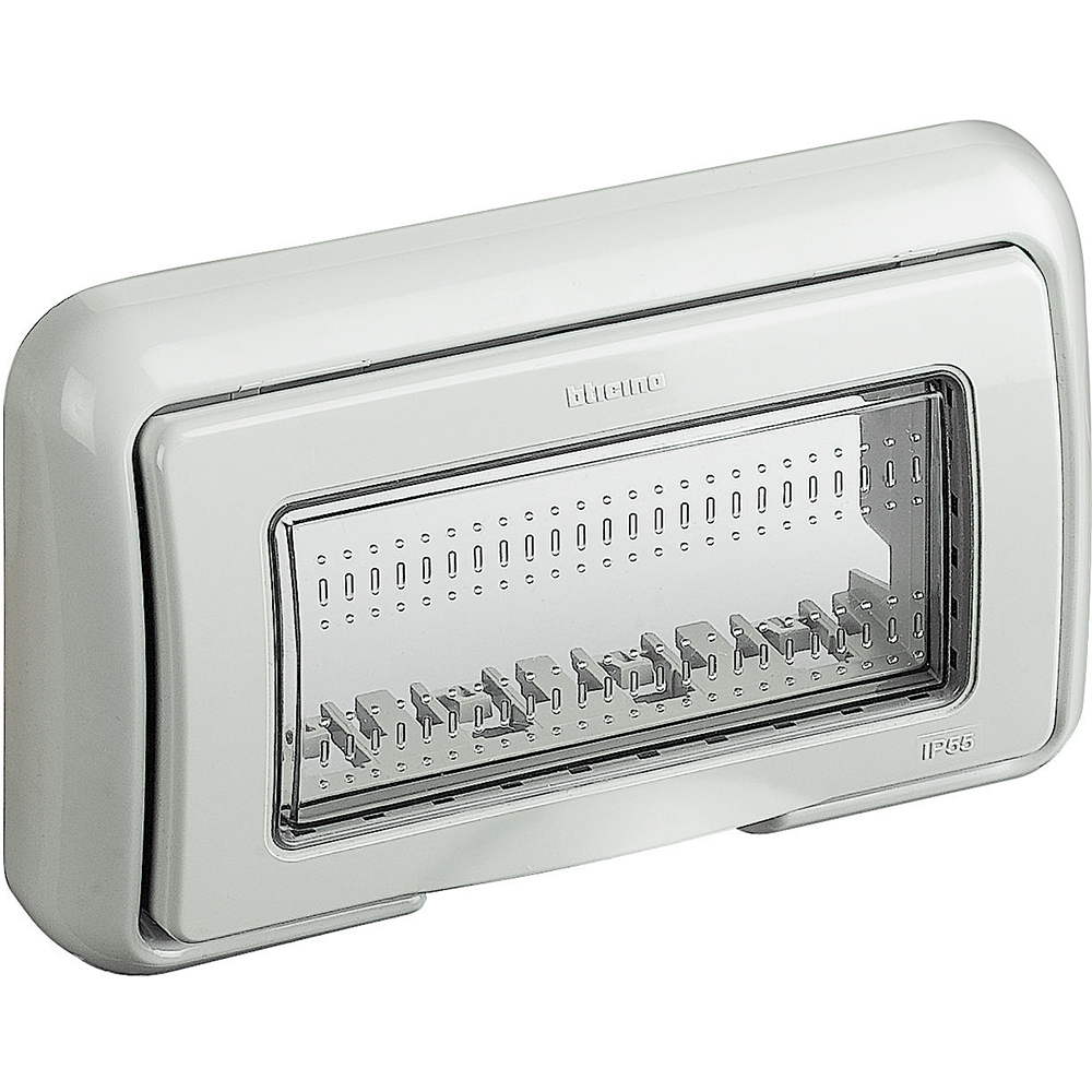 CUBIERTA EMPOT GRIS 4 MOD P/PARED IP55 MATIX 25604