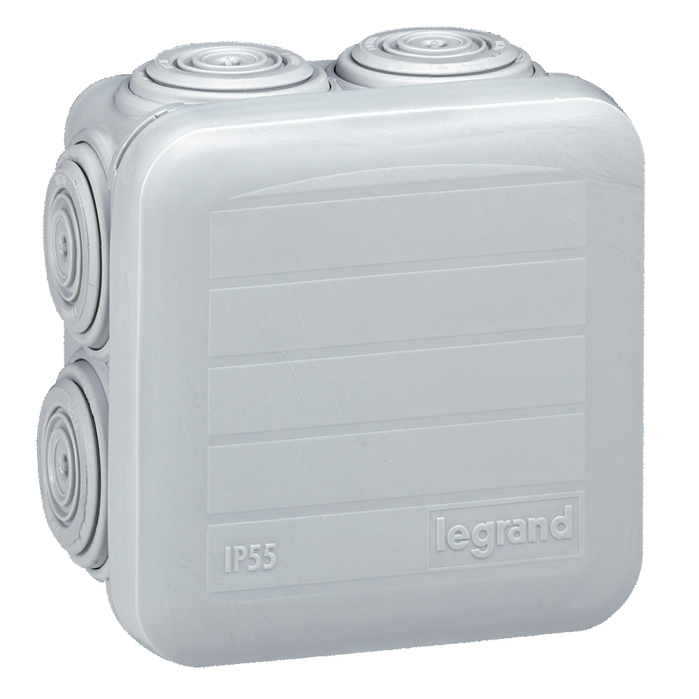 CAJA DERIVACION ADOS 65X65X40MM IP55 7 CONOS C/TAPA PLEXO 92005