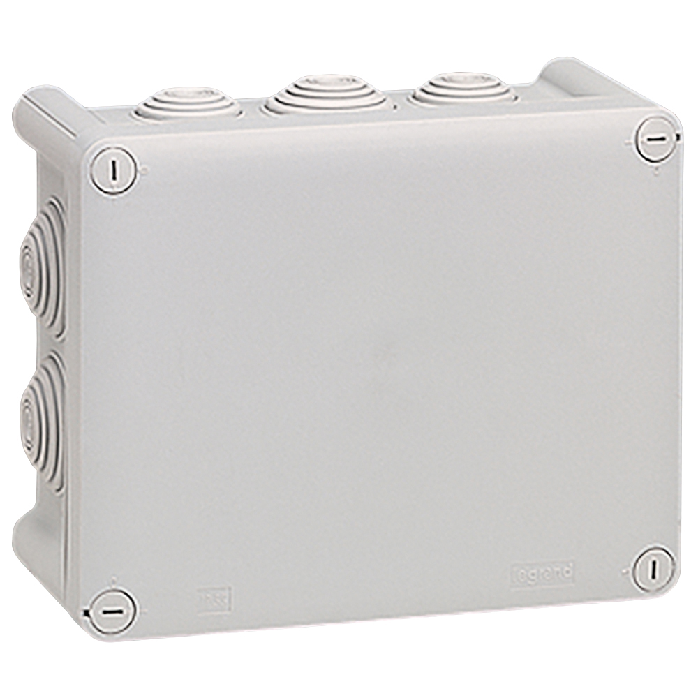 CAJA DERIVACION ADOS 180X140X86MM IP55 10 CONOS C/TAPA PLEXO 092052