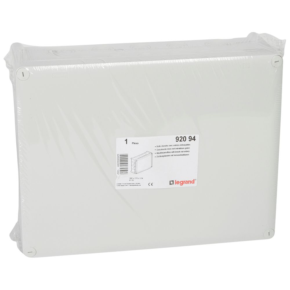 CAJA DERIVACION ADOS 360X270X124MM IP55 C/TAPA PLEXO 92094