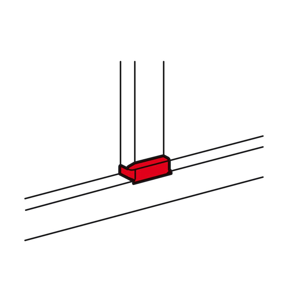DERIVACION T BLANCO 105X50MM P/CANALETA DLP 010736