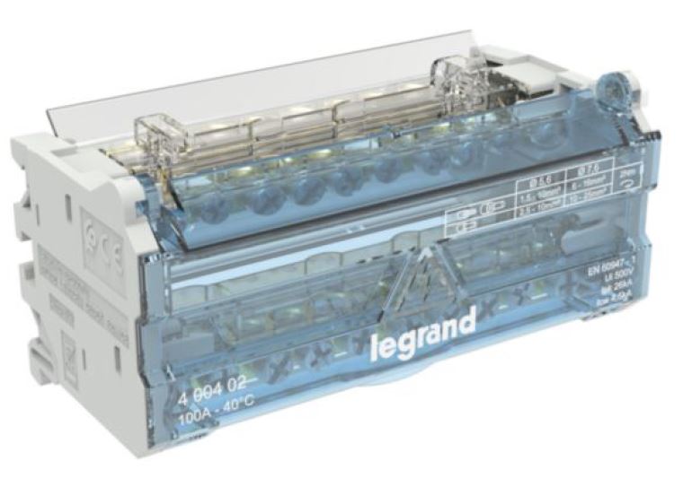 REPARTIDOR BIPOLAR 100A 26KA P/RIEL DIN 6 MOD 400402
