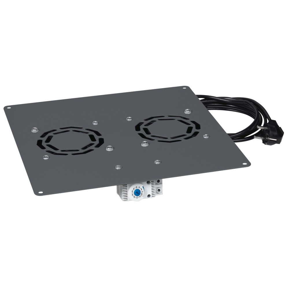 KIT VENTILADORES C/TERMOSTATO P/GABINETE 33U 19" C/2UND LINKEO 646430