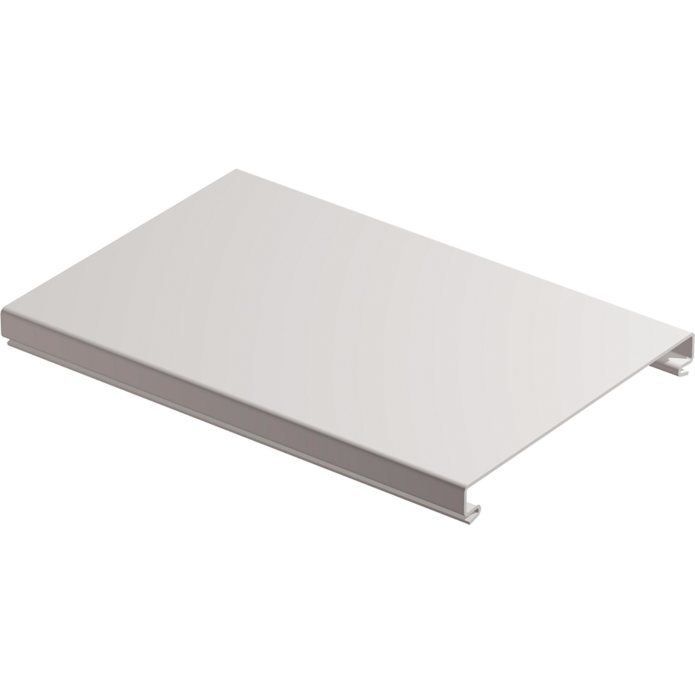TAPA BANDEJA LISA PVC GRIS RAL 7030 300X 637764