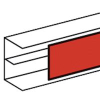 TAPA FLEXIBLE DENTADA BLANCO 65MM P/CANALETA DLPF 010521