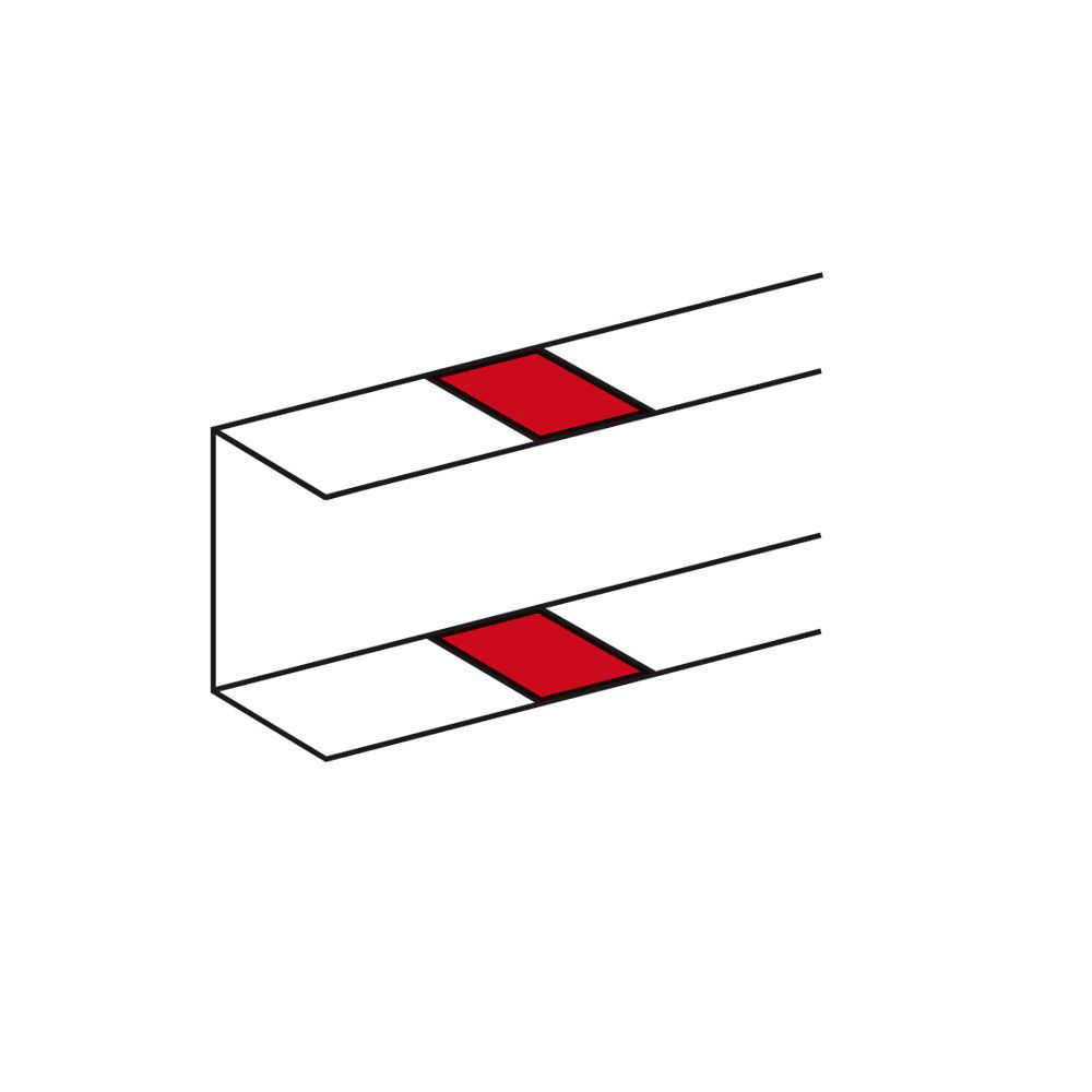 JUNTA CUERPO BLANCO 50X80MM P/CANALETA 010691