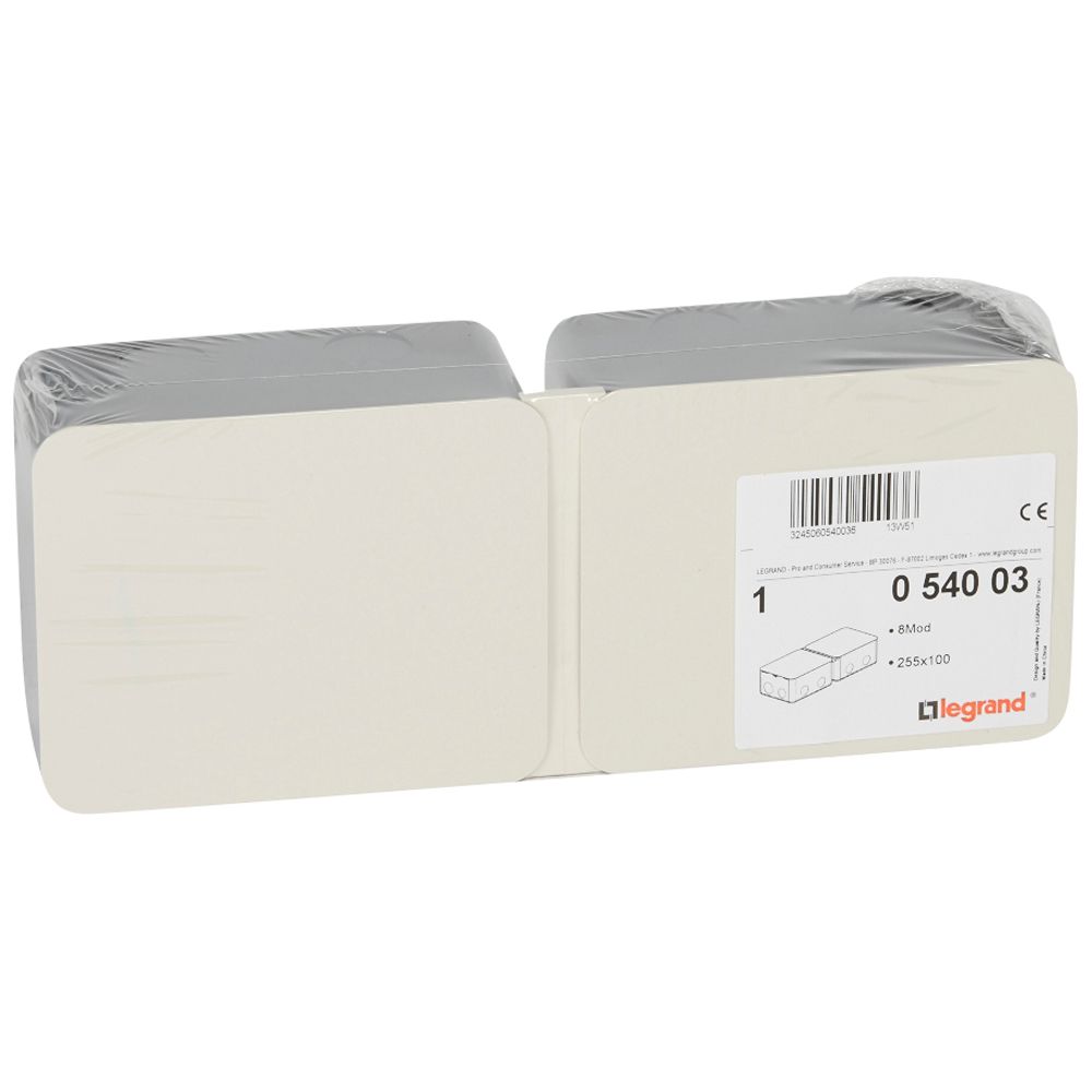 CAJA DE EMPOTRAR 8 MOD TUBO 20-25MM P/CAJA PISO POP-UP 054003