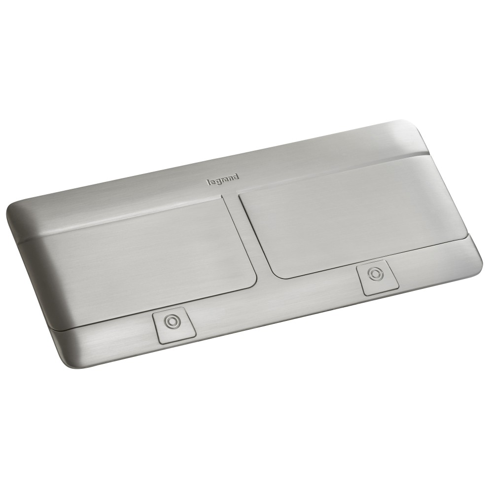 CAJA DE EMPOTRAR 2X4 MOD.+KIT INOX P/ESCRITORIO POP-UP 654003