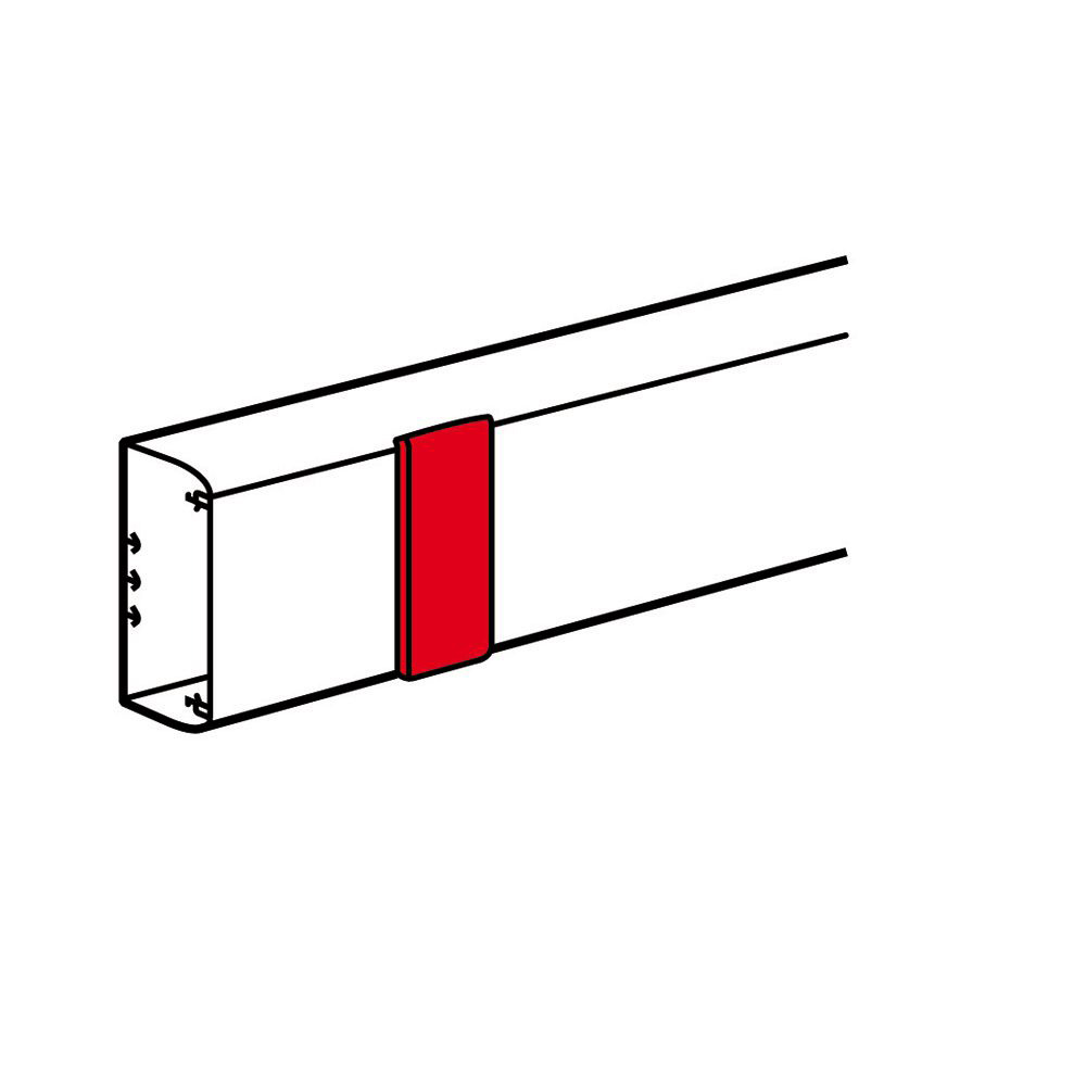 JUNTA TAPA  BLANCO 40MM P/CANALETA DLP 60X35/60X50MM 010800