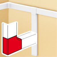 ANGULO PLANO BLANCO 25X25MM P/CANALETA DLP 637103