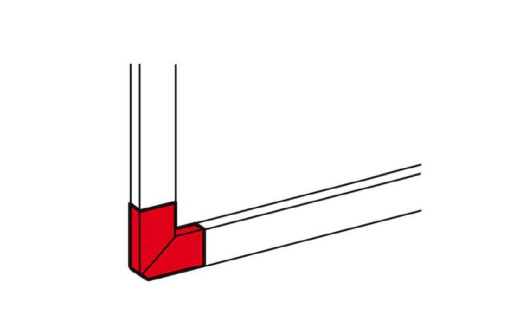 ANGULO PLANO BLANCO 150X50MM P/CANALETA DLP 010789