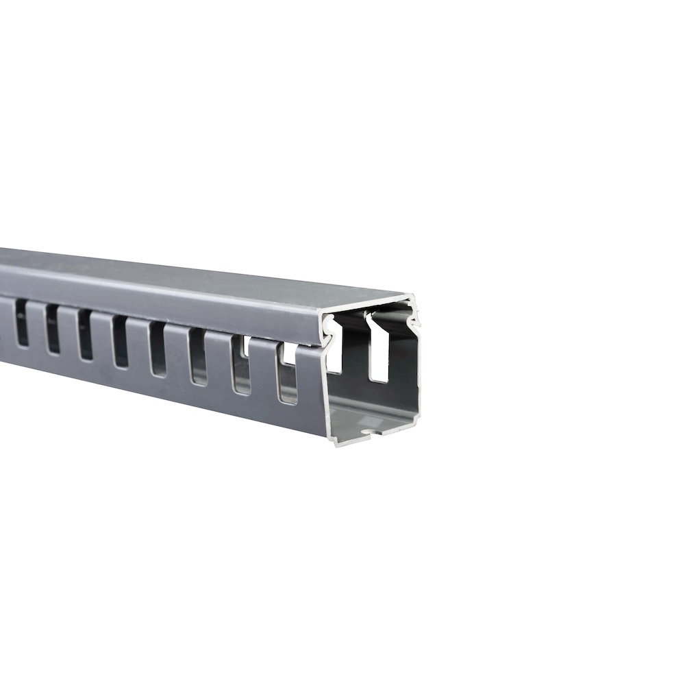 CANALETA RANURADA PVC GRIS 40X 40X 2000MM DXN10062