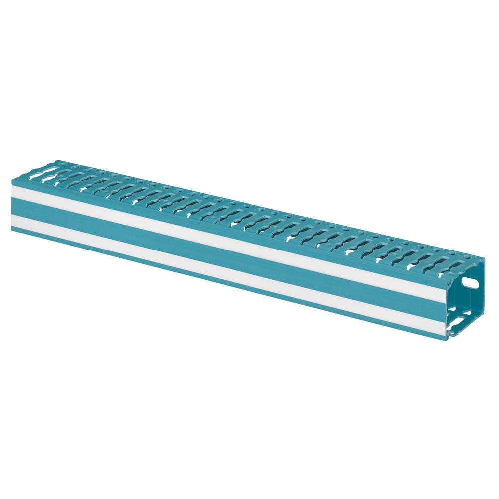 CANALETA RANURADA PVC AZUL 80X 60MM LINA 25 036216