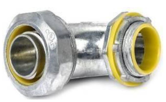 CONECTOR CONDUIT CURVO 90º HERMET P/TUB. MET. FLEX 2 1/2 LIQUID TIGHT ALT-250I - PST
