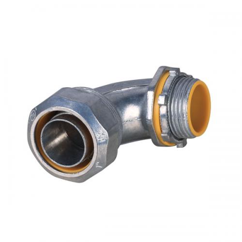 CONECTOR CONDUIT CURVO HERMETICO P/TUB. MET. FLEX 3"" LIQUID TIGHT