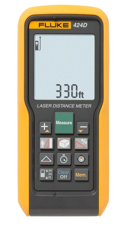 MEDIDOR LASER DE DISTANCIA 360° CLASE II 330ft (100.58mts) FLUKE-424D ESPR