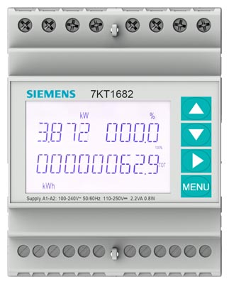 MEDIDOR ENERGIA ACTIVA-REACTIVA DIGITAL TRIF MODBUS RTU 5A LCD SENTRON PAC1600 7KT1661