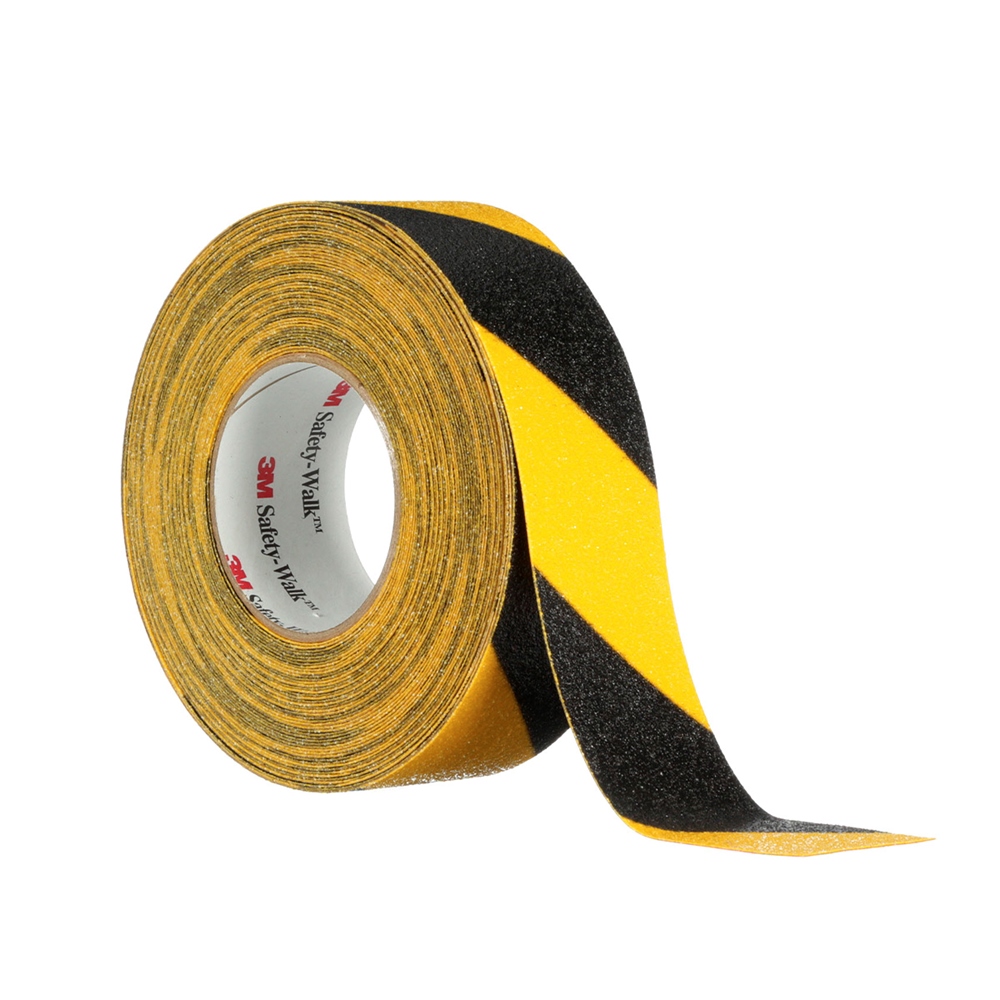 CINTA ANTIDESLIZANTE POLICARBONATO C/ADHESIVO NEGRO/AMARILLO 2" ANCHO X 18 MTS SW 613