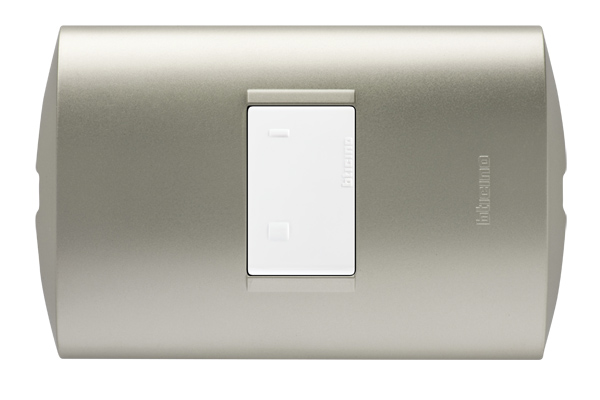 INTERRUPTOR SIMPLE 3 VIAS BLANCO 250V 10A PLACA PERLA MODUS STYLE AE2101EBNA