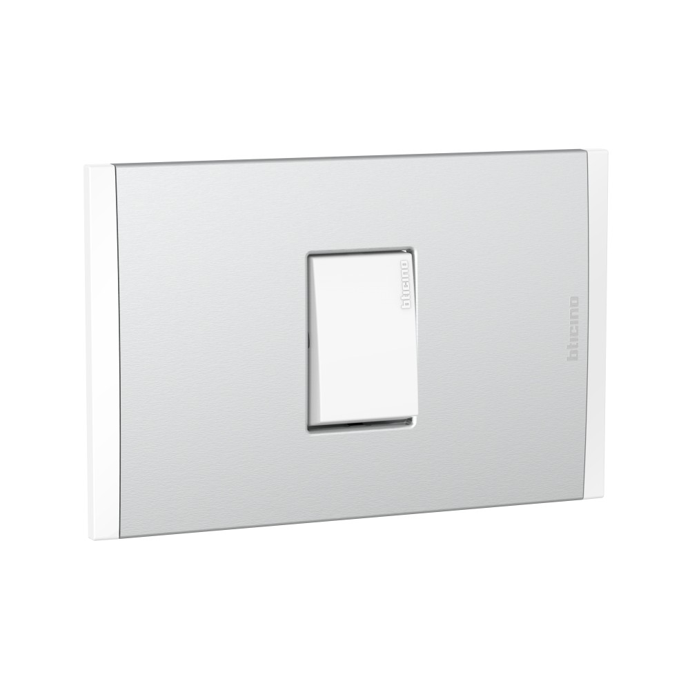 INTERRUPTOR SIMPLE 3 VIAS BLANCO 250V PLACA ALUM NATURAL MODUS4 AH2101EBMN