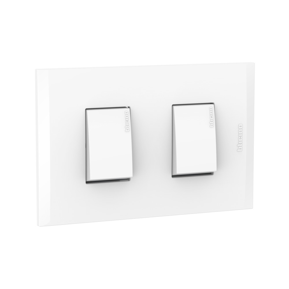 INTERRUPTOR DOBLE 3 VIAS BLANCO 250V PLACA BLANCO MODUS4 AH2201EB