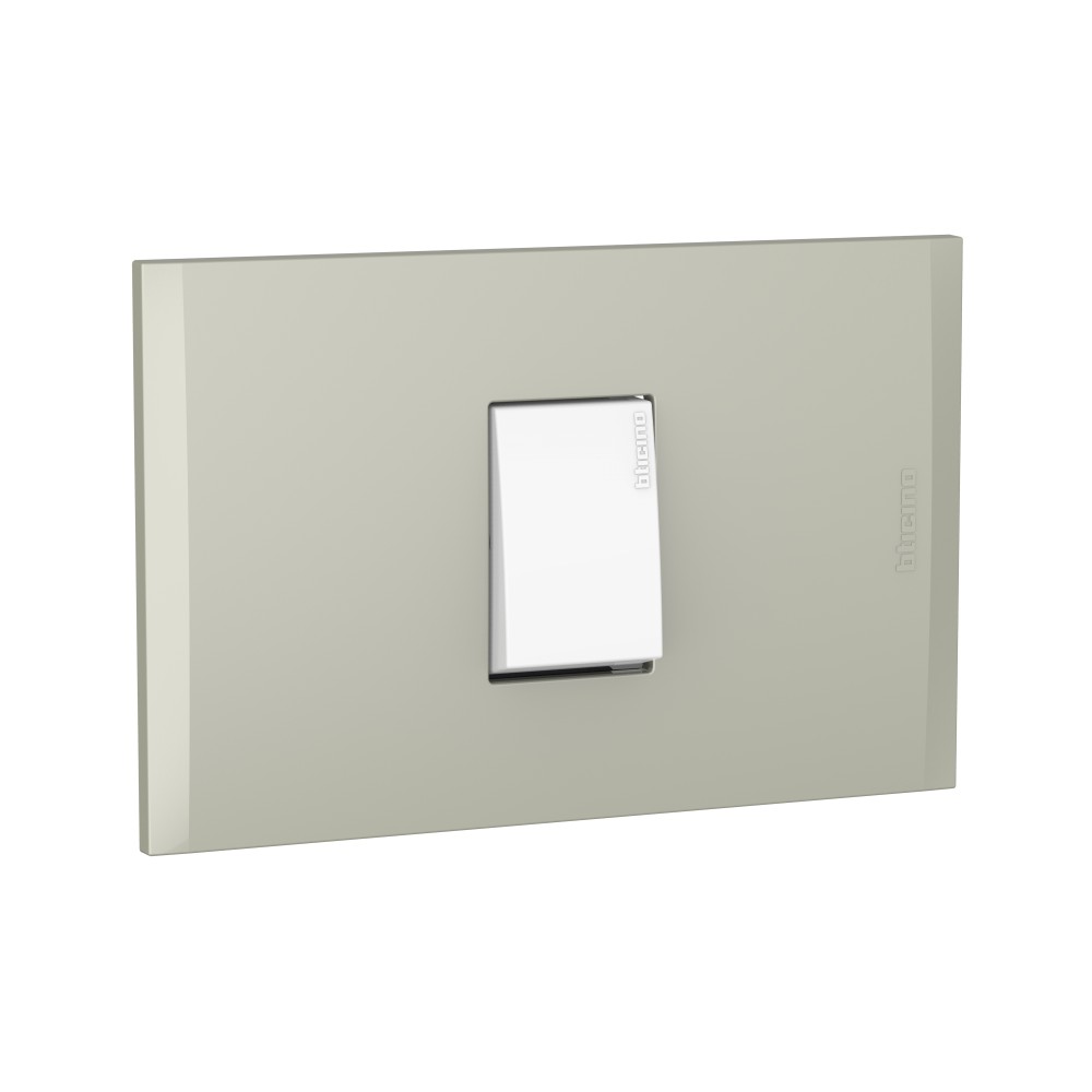 INTERRUPTOR PULSADOR SIMPLE BLANCO 250V 10A PLACA TERRA MODUS4 AH2102EBTI