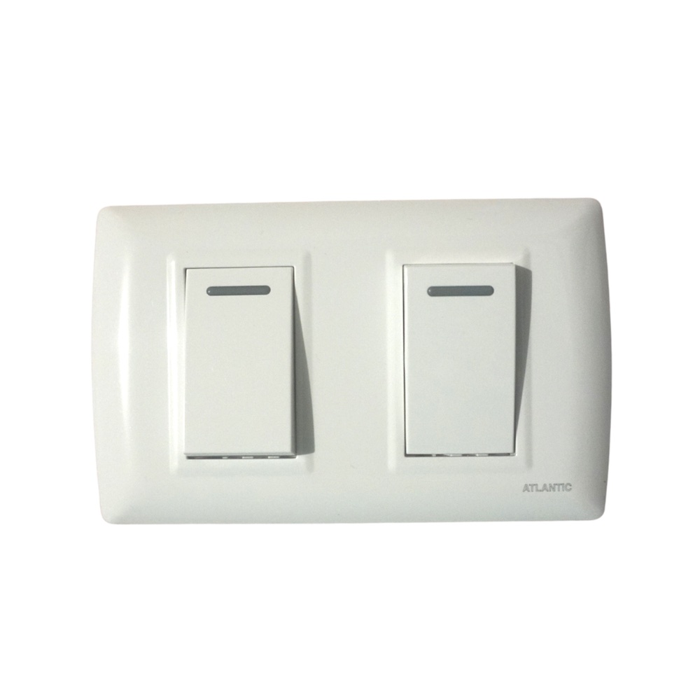 INTERRUPTOR DOBLE 3 VIAS BLANCO 250V 16A PLACA BLANCO LP1622S