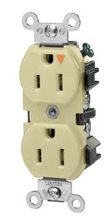 TOMACORRIENTE EMP DOBLE MARFIL 2P+T 15A 125V GRADO INDUSTRIAL 5262IGI