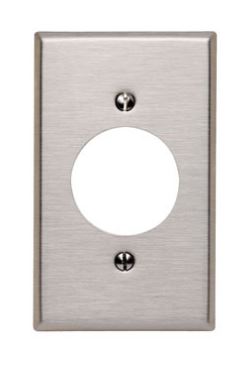 PLACA ACERO INOX SIMPLE P/TOMACORRIENTE COLOR NATURAL 84020-40