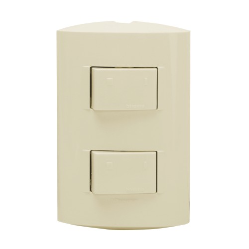 INTERRUPTOR DOBLE 3 VIAS MARFIL 250V 10A PLACA MARFIL MODUS STYLE AE2201EM