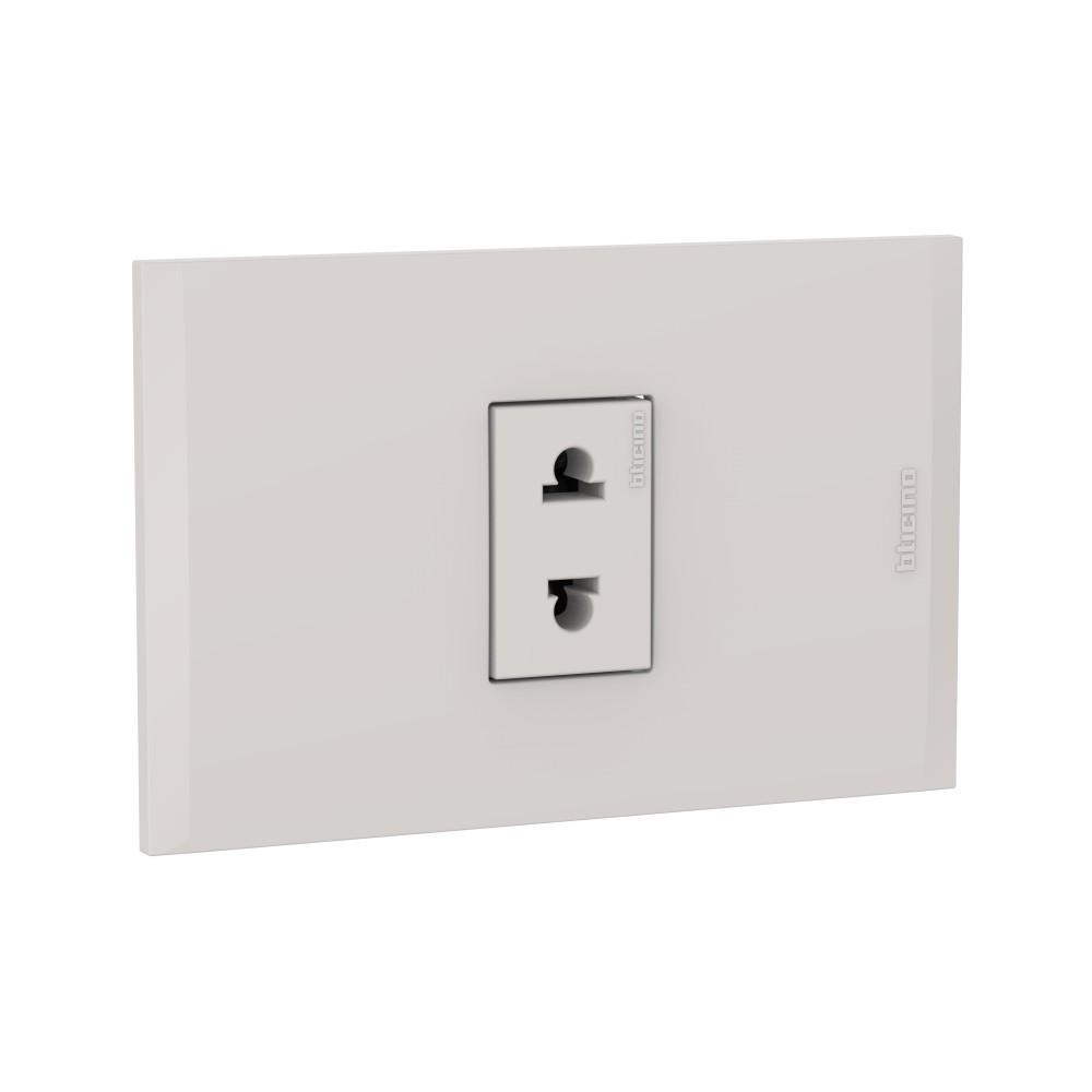 TOMACORRIENTE SIMPLE UNIVERSAL ARENA 16A 250V C/PLACA ARENA MODUS4 AH2112E1H